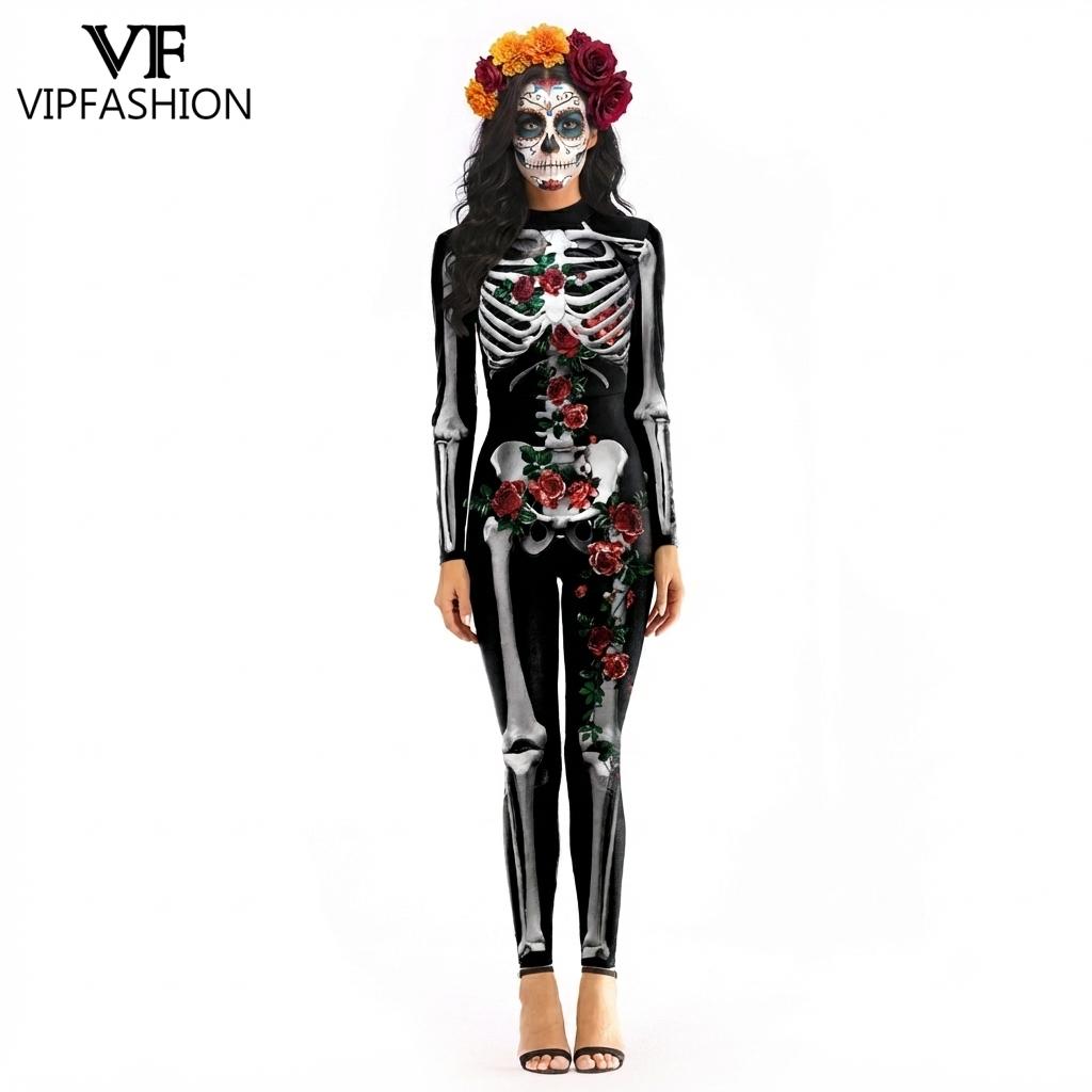 Romper Floral Print - VIP FASHION Women Halloween Day of