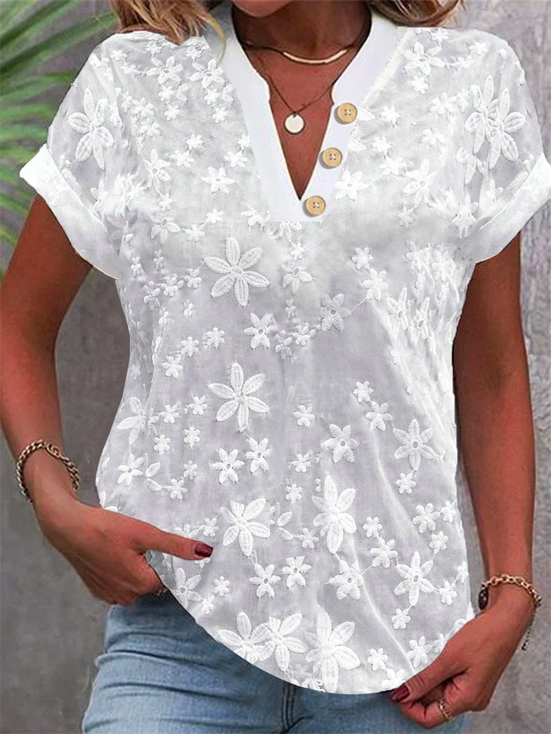 Summer Women White Floral Embr - đánh giá và giá Romper Floral Print