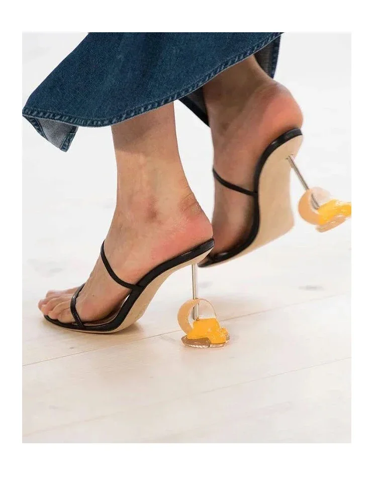 Summer Strappy Sandals Open To - đánh giá và giá Sandal Strappy Heeled
