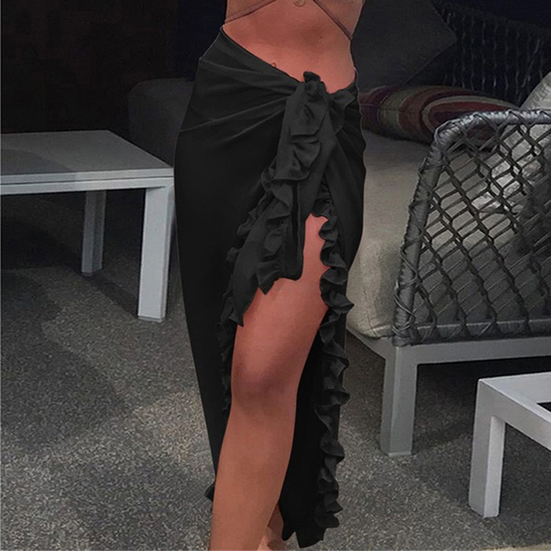 5 Colors Ruffle Sarong for Wom - đánh giá và giá Cover Up Kaftan