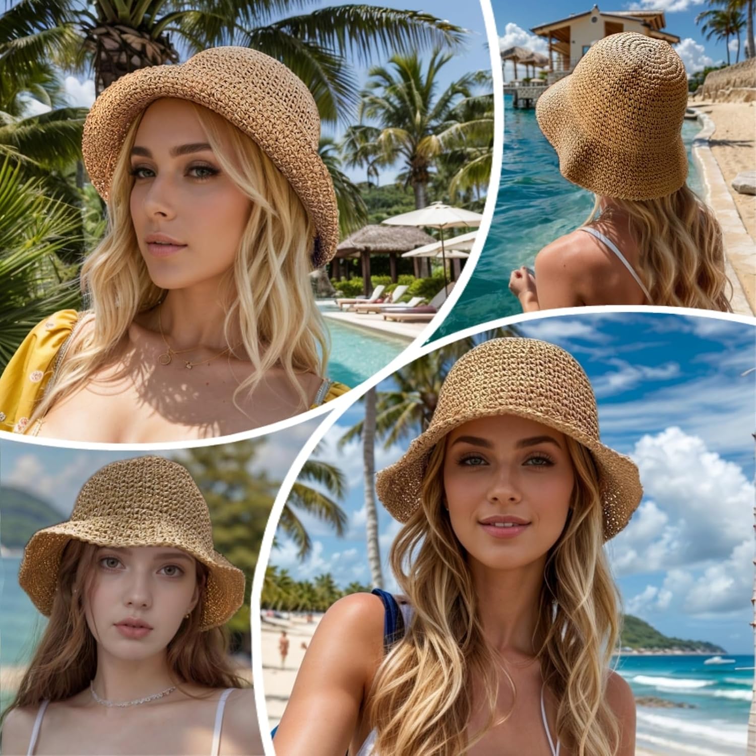 Floppy Big Beach Straw Hats fo - đánh giá và giá Hat Floppy Wide
