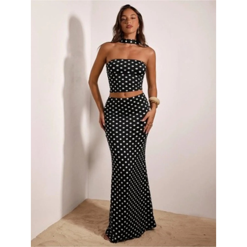 Women's Retro Y2K Polka Dot Hi - đánh giá và giá Crop Top Crochet
