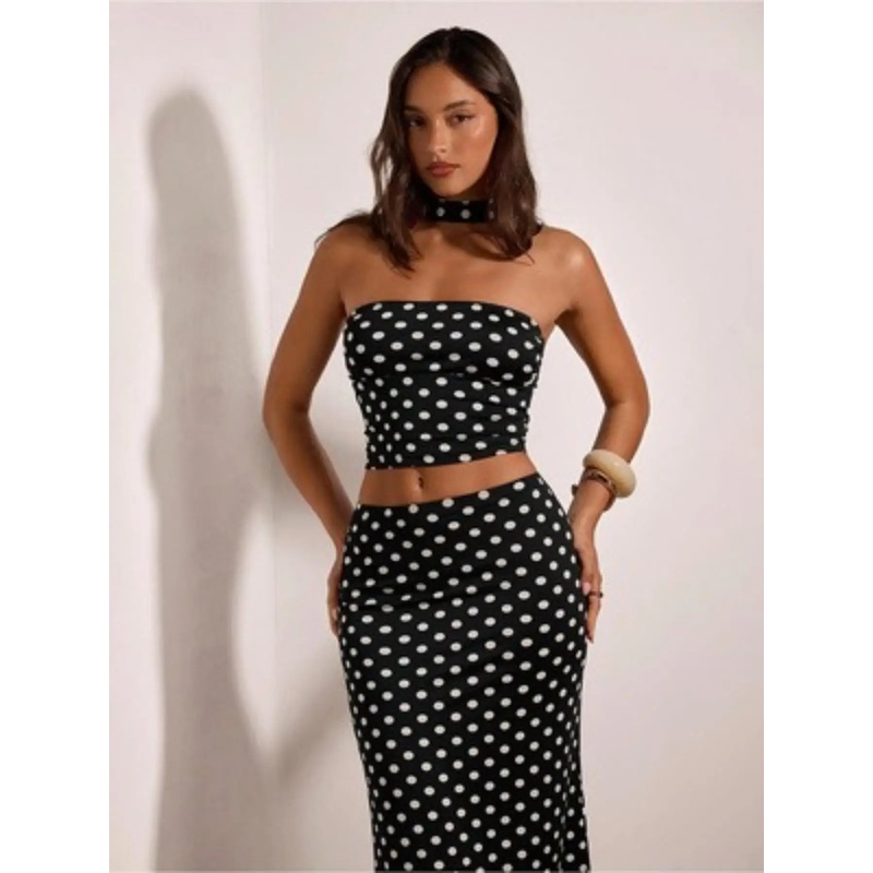 Women's Retro Y2K Polka Dot Hi - đánh giá và giá Crop Top Crochet