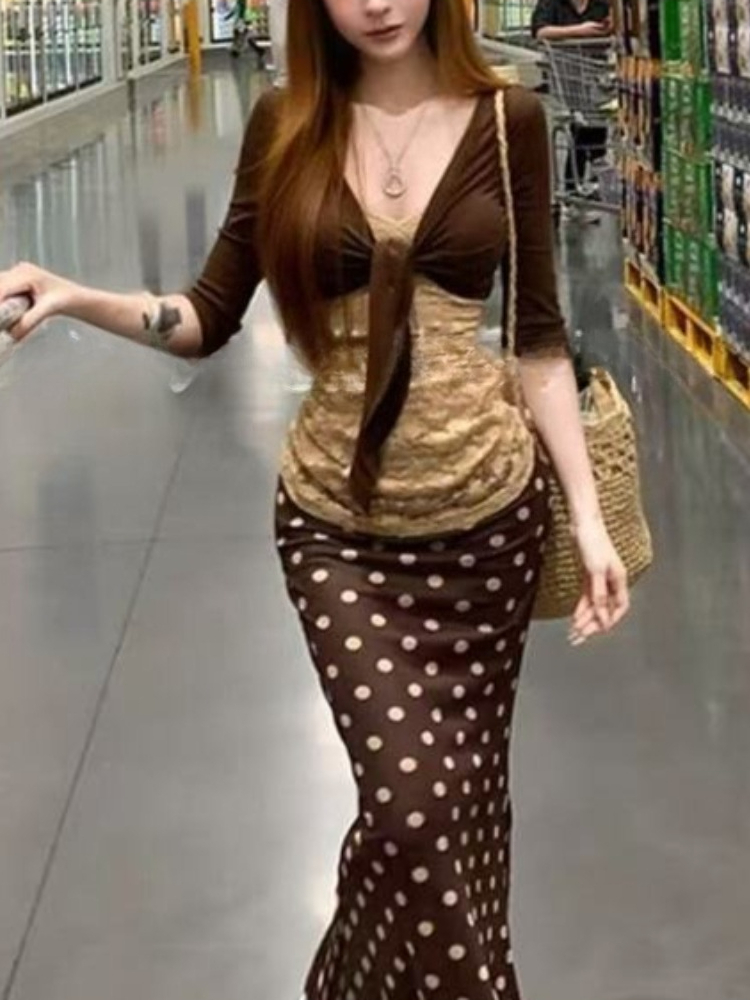 Japanese Vintage 3-piece Set W - đánh giá và giá Crop Top Crochet