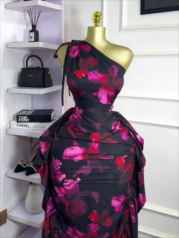 Women Floral Printed One Shoul - đánh giá và giá Midi Skirt Floral