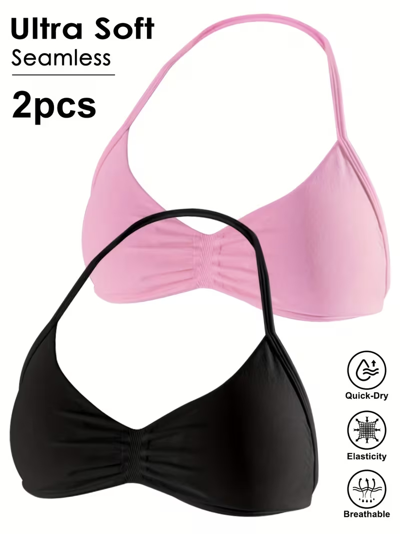 2pcs Seamless Sexy Open Back G - đánh giá và giá Crop Top Crochet