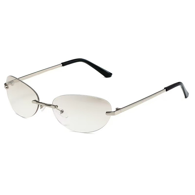 Rimless  Oval Sun Glasses for  - đánh giá và giá Sunglasses Cat Eye