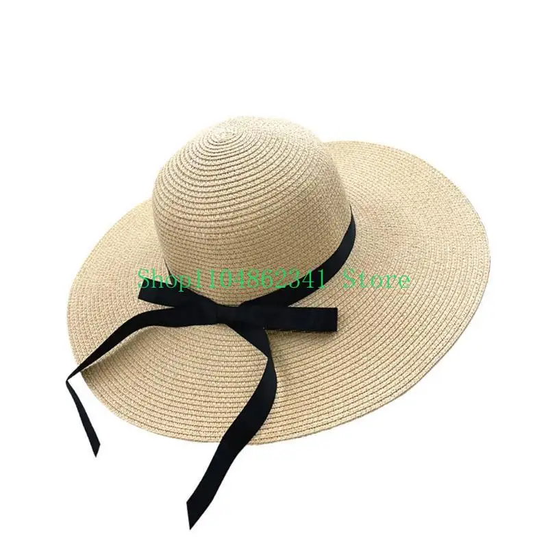 652F Elegant Floppy Straw Hat  - đánh giá và giá Hat Floppy Wide